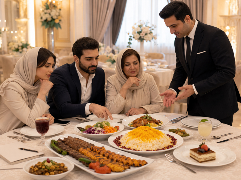 راهنمای انتخاب منوی غذا برای عروسی